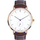 Leather Wristwatch Leatherleather Wristwatch Men Original Dial Genuine Leather Men Wristwatch Ronda Movement Watch