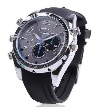 Free shipping HD 1080P night vision camera watch with 16gb built-in hidden watch with spy camera