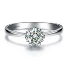 Band Wedding Heart Ring 925 Sterling Silver Tiny Heart Shape CZ Engagement Band Wedding Ring For Women
