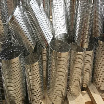 Stainless Steel Mesh Screen Filter Perforated Pipe/Tube For Automotive Exhaust System