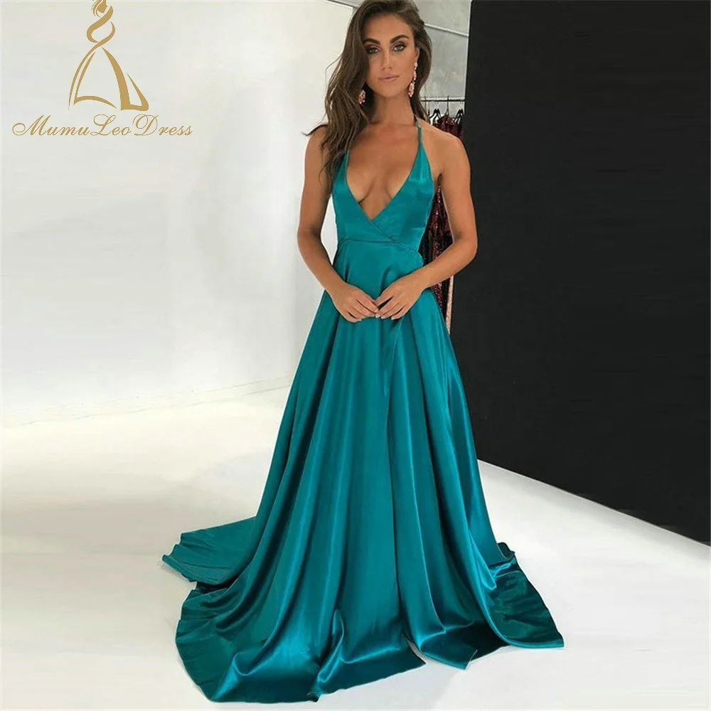 Prom Gown Low Cut Sexy Evening Dresses ...
