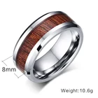 Wedding Ring Rings Men's Wedding Ring Retro Wood Grain Design Fashion Party Gift 100% Real Tungsten Carbide Ring