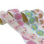 Adhesive Sticker Label Printing Custom Colorful Adhesive Sticker Round Roll Adhesive Label Sticker Printing