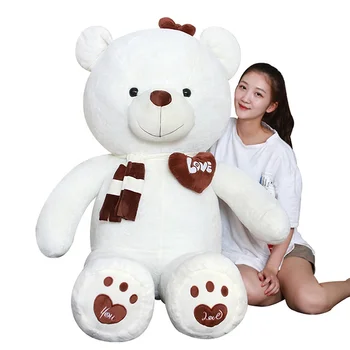 giant teddy bear mothers day gifts teddy bear scarf love bear
