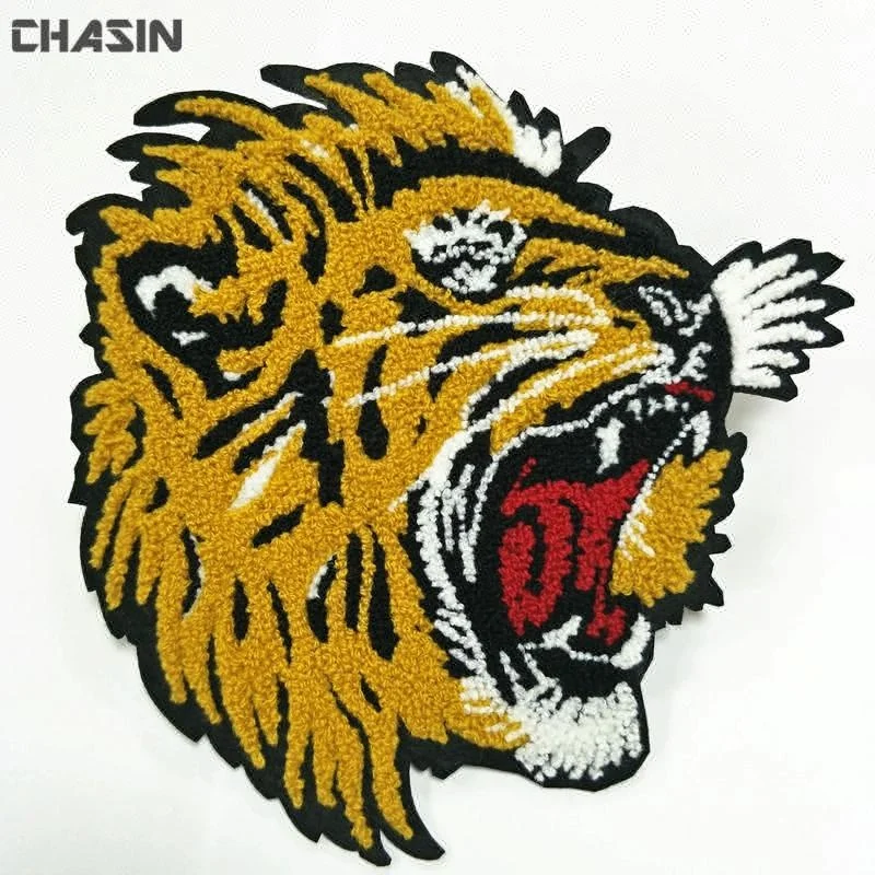 Wholesale Custom Embroidery Tiger Logo Sew On Chenille Patch For Jacket -  Buy Chenille Patch For Jacket,Embroidery Tiger Logo Chenille Patch,Tiger  Chenille Patch Product on 