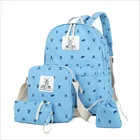 School Bag Bags For Girls Bag For Girl 4pcs Leisure Canvas School Bag Set Shoulder Bags Pencil Case For Girls