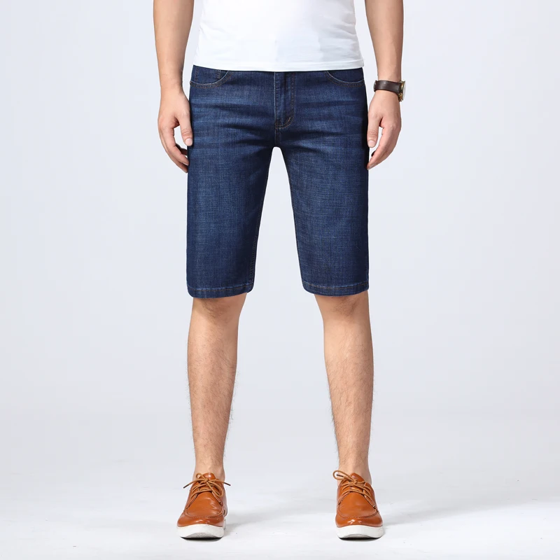 Men Loose Straight Denim Shorts Casual 