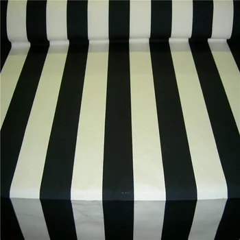 Top quality 100%cotton black and white stripe fabrics