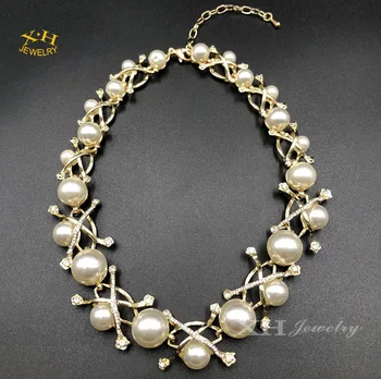 Fashion New Design Women's Pearl Necklace Statement Jewelry