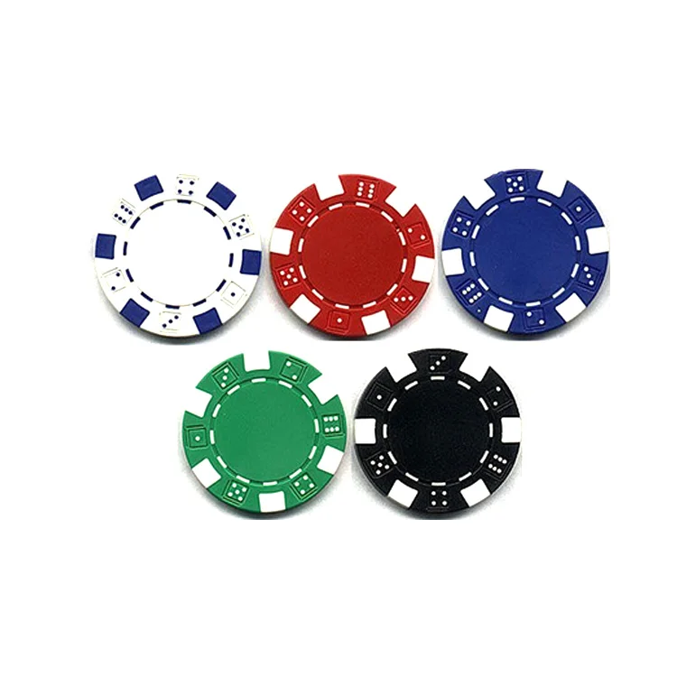 100pcs Chips Poker Chips Set Casino Supply Game Token Chip 4cm 1 5 10 50 100 