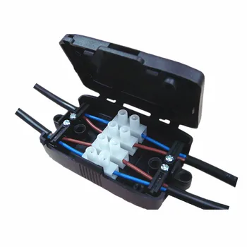 4 Pole Junction box With Screwless Push Wire Connector For Led Light Fixtures