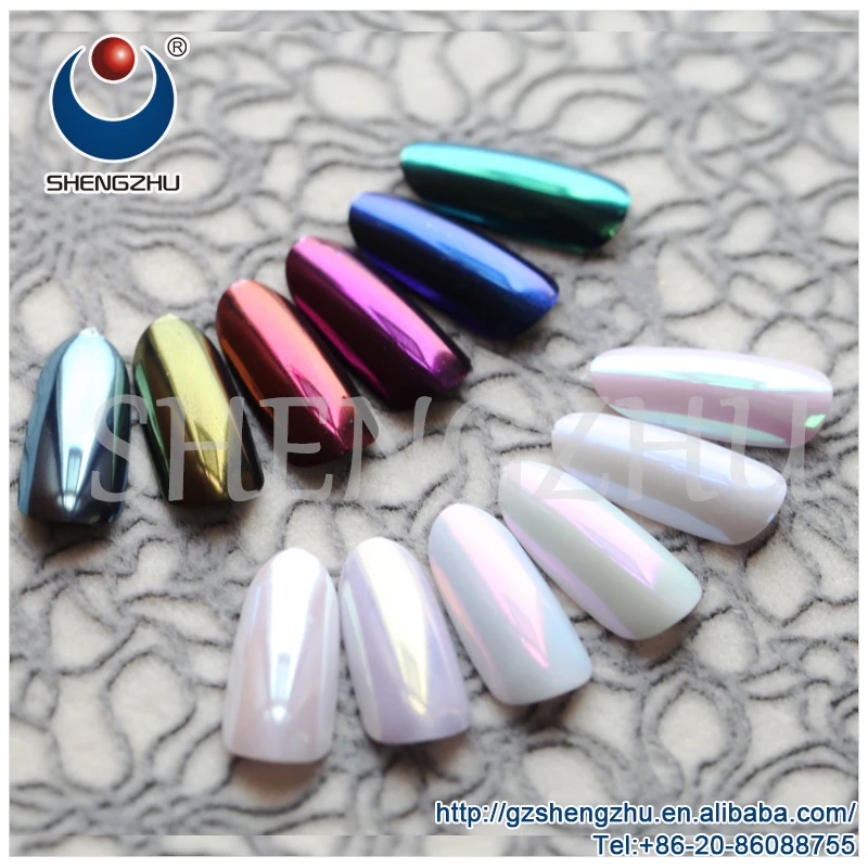 Rainbow Color Mirror Effect Ceramic Coating Pigment,Pearl White Nail Gel  Polish Powder - Buy Mirror Pigment,Pearl White Pigment Nails,Nail Gel  Polish Powder Product on 
