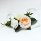 Artificial Yiwu Manufacturer Wedding Artificial Flower Corsage Bracelet Silk Flower Bridesmaid Corsage Wrist