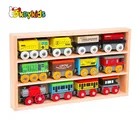 Wholesale attractive magnetic wooden train set toy for 2 years old baby W04A370