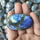 Labradorite Labradorite Stone Kfcrystal Natural Mineral Specimen Flashy Labradorite Pebble Palm Stone