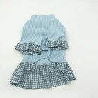 Skirt Clothing Skirt Cute Sweater Dress Skirt Fleece Fancy Plaid Pattern Hot Sale Beautiful Design Cat Pet Clothing