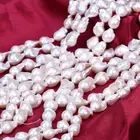 Pearls Large Pearls Wholesale 14-15mm AAA White Nucleated Shape Huge Size Large Baroque Freshwater Pearls