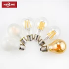 Led Wholesale Decorative Vintage Amber Clear B22 E27 A60 ST64 G80 G95 LED Filament Bulb 6w 8w 10W 100lm/w