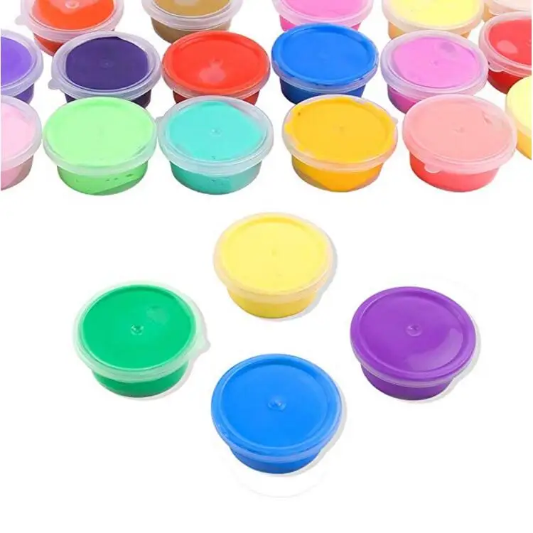 ZQX01 24 Colors Plasticine Ultra Super Light Clay For Kids Diy
