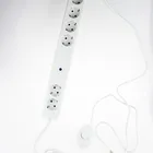 Power Strip KGZ03FS-06 EU Standard Foot Switch Extension Multiple Power Socket Strip With 6 Pin