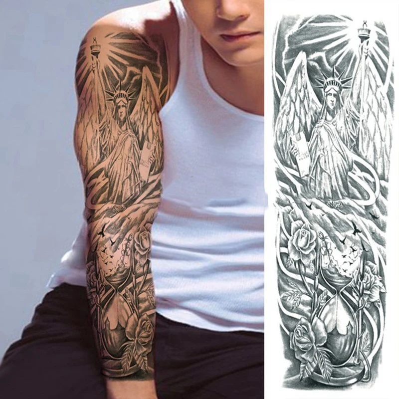 Amazon Hot Sell Full Arm Sleeve Tattoo Design For Men Tqb001-100 - Buy Tattoo  Sleeve,Full Sleeve Tattoo,Arm Sleeve Tattoo Product on 