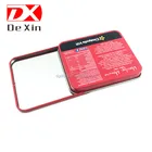 Tin Box Metal Metal Tin Box Tin Slider Tin Box Rectangular Metal Box With Sliding Cap
