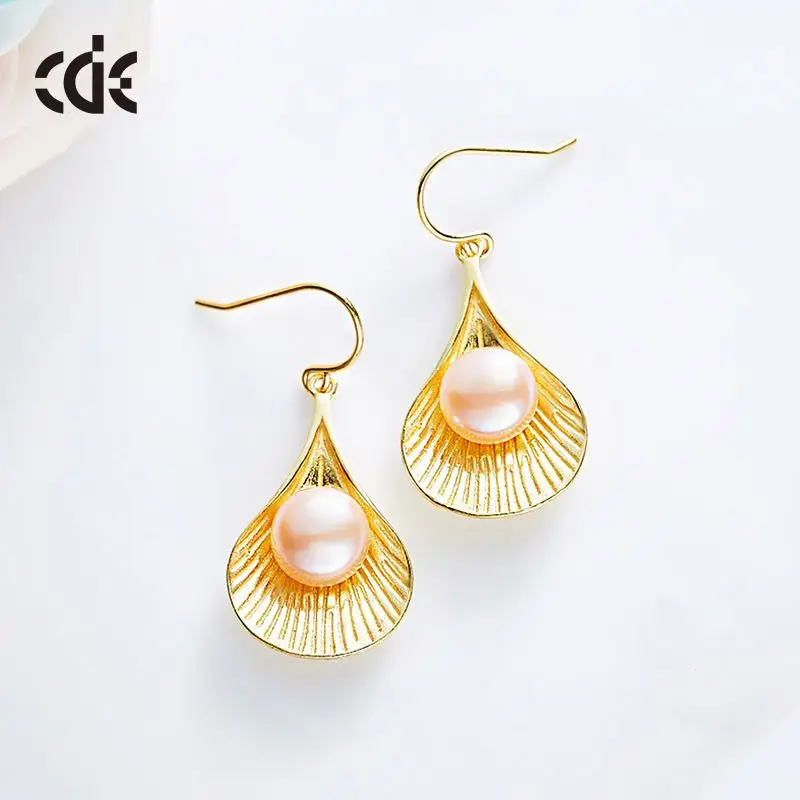 Women Pearl Drop Earring Trendy Gold Bali Earrings Designs
