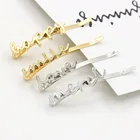 Clip Hair Clip Design Custom Design Metal Letter Hair Pins Word Hair Clip For Girls