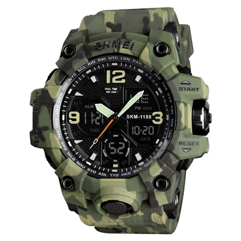 Skmei 1155 Fashion Sport Digital Dual Time Army Watches Wrist Jam Tangan Men Military Watch