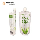 Spout Beverage Customized Liquid Drink Packaging Bag Stand Up Spout Pouch For Beverage