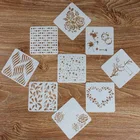 Customized Eco-friendly Paper Education Drawing Template Set Creative Plastic Stencil For Kids Diy Painting Decoration