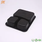 Plastic Food Tray Frozen 3 Compartment Microwave Disposable Plastic Food Container Or Tray Packaging