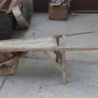 Wood Wood Chinese Antique Wood Craft Decoration Rustic Wooden Garden Cart