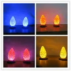Holiday E12 Faceted Strawberry Warm White C7 C9 Holiday Led Light Bulb For Christmas Decoration