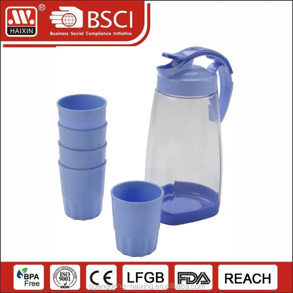 HaiXing high quality factory price in alibaba supplier food grade plastic water kettle pitcher water jug for houseware