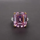 Cz Ring Fashionable And Elegant 925 Sterling Silver CZ Ring Exquisitely Cut High Carbon Diamond Ring Women's Jewelry