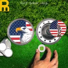 Poker Chip Poker Custom Golf Club Souvenir Coin Metal Poker Chip Double Sided Golf Big Markers With Presentation Box