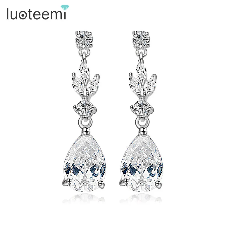 Luoteemi Großhandel Stock Clear Cz Mode Frauen Schmuck Geschenk Wasser