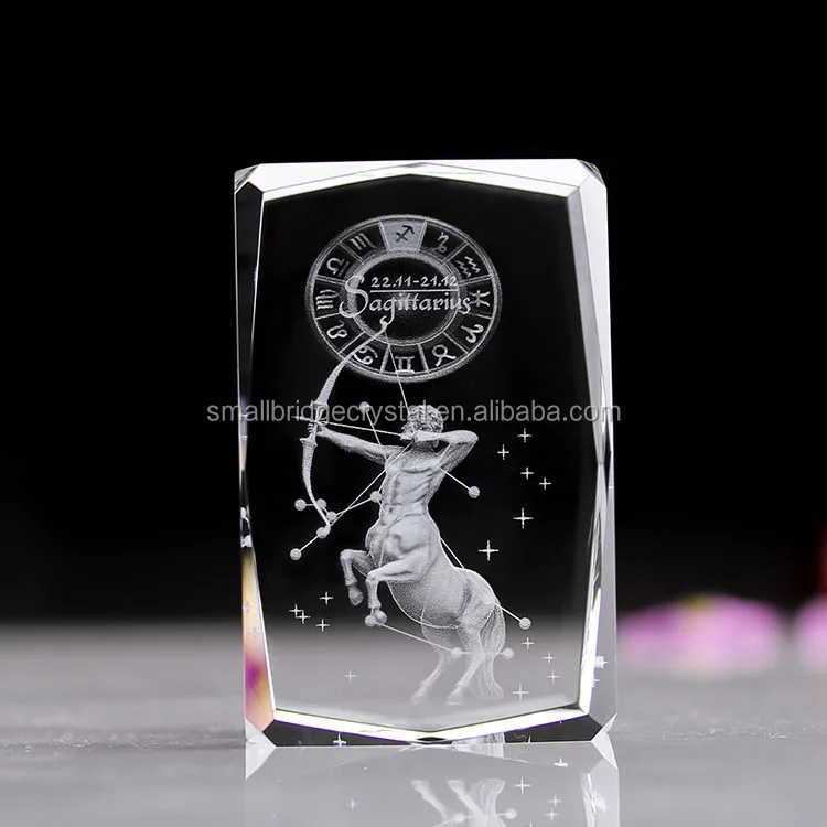 produto pronto para envio profissional atacado artesanato 12 constelação do zodíaco áries escorpião libra 3d gravação a laser cristal presentes-31