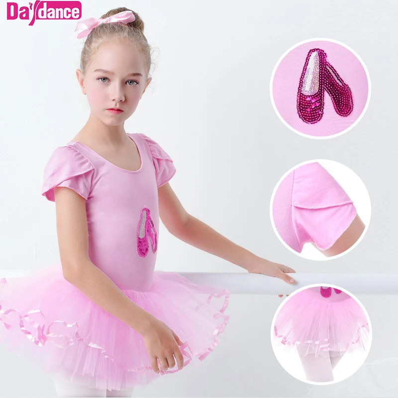 Children Girls Dancewear Ballet Dance Tutu Tulle Party Dress Princess Costume 