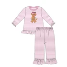 Kids Clothes Kids Clothes Baby YiWU Puresun Kids Garment Set Ruffle Christmas Clothes Baby Girls Pajamas Clothing Set