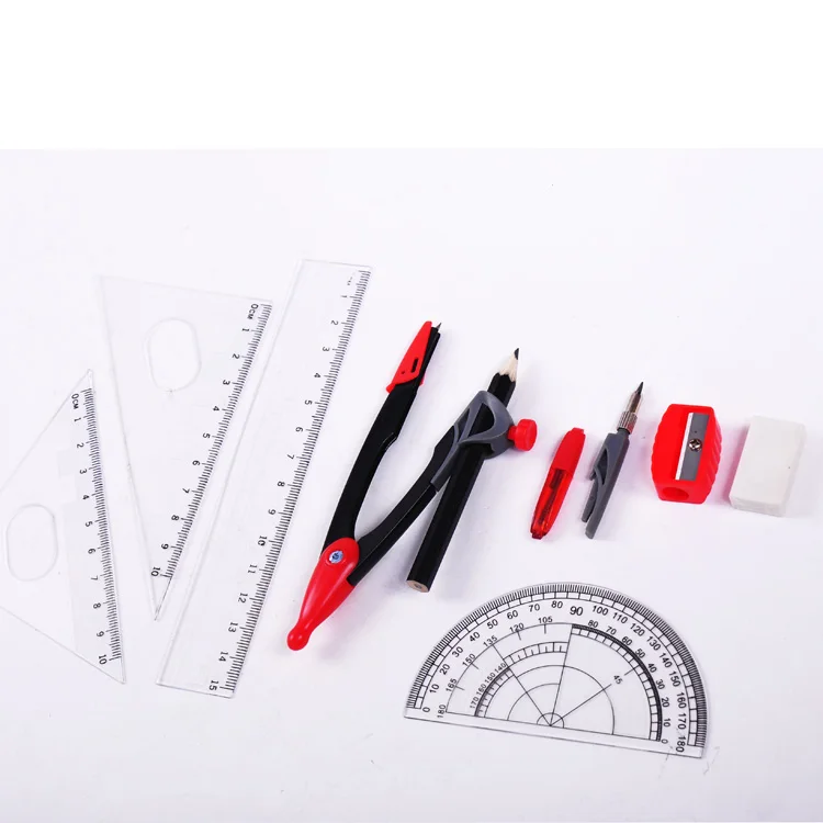 Factory Price 10pcs for Student Math School Geometric Set