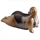 Art Home Decoration Fat Lady Woman Art Sculpture