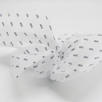 one color custom logo on 17gsm white tissue slik paper for gift bags