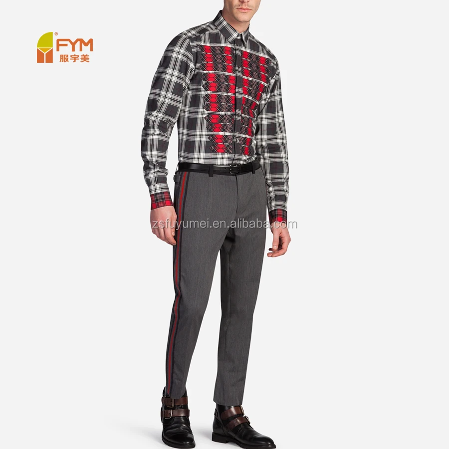 2022 Modern New Style Casual Check Men 