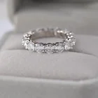 Diamonds Diamond Band 16 Brilliant Round Cut Moissanite Diamonds For Ring Size 6 Eternity Diamond Wedding Ring Band