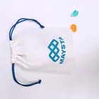 Jewelry Wholesale Custom Logo Small Jewelry Cotton Pouch