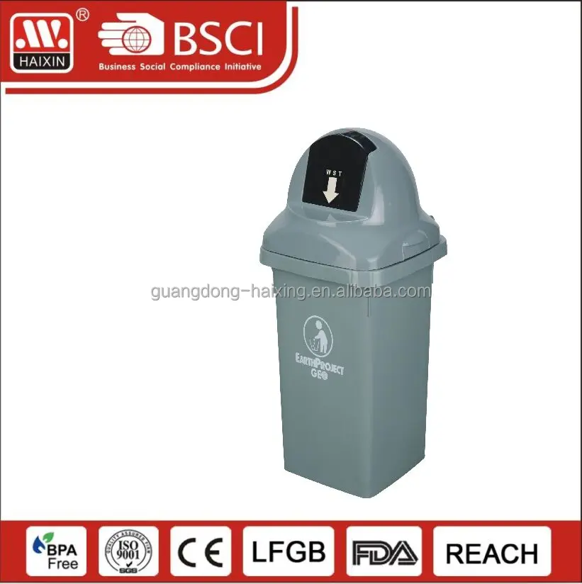 80/120/240liter plastic large outdoor plastic garbage trash bins with pedal and wheels for sale