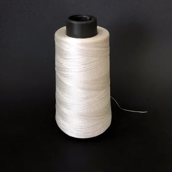 Natural 100 Silk Thread Yarn for Machine Sewing and Hand Roll of Scarf in White Color for Embroidery