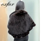 Mink Capes Mink Fur Cape CX-B-M-21C Natural Knit Mink Shawl Fur Capes Shawls